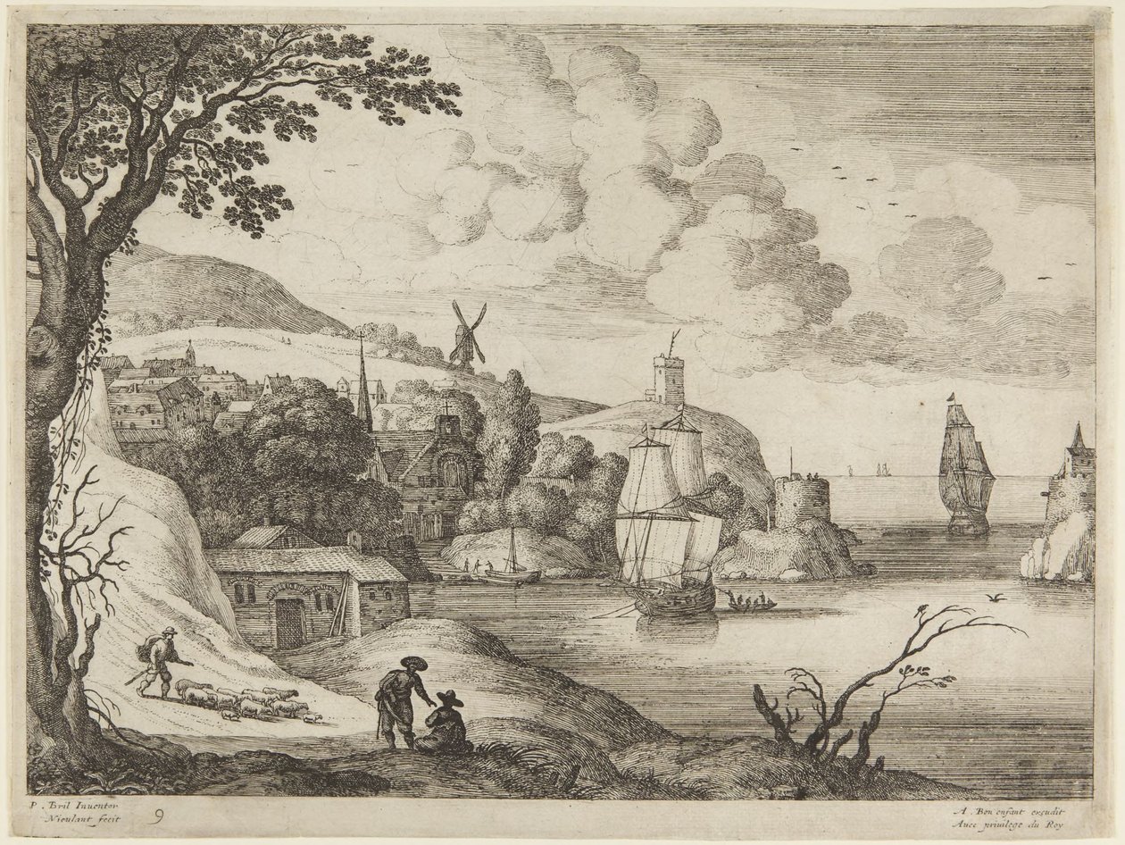 Harbor Scene by Paul Bril