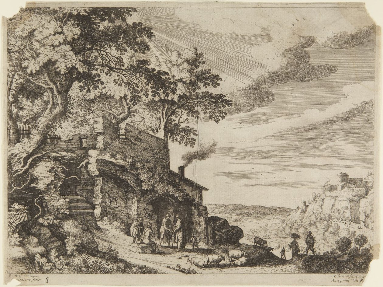 Shepherds before a Ruined Building by Paul Bril