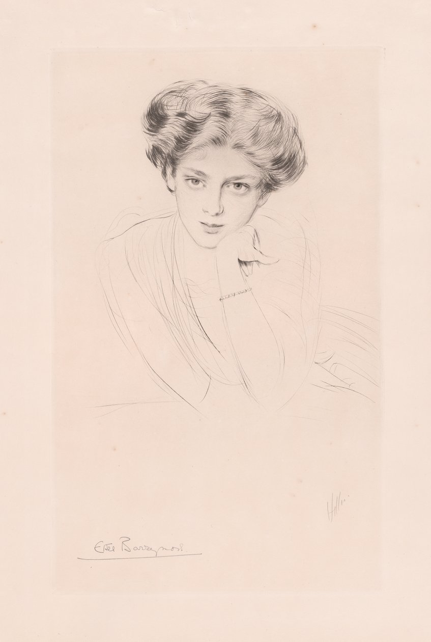 Ethel Barrymore by Paul Cesar Helleu