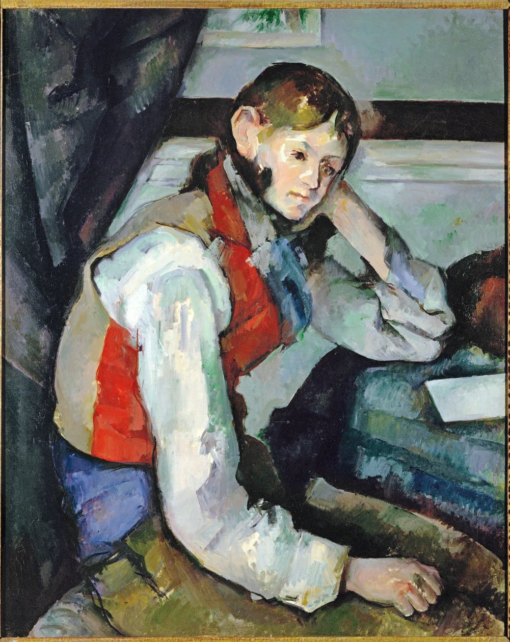 Boy in a Red Waistcoat by Paul Cezanne