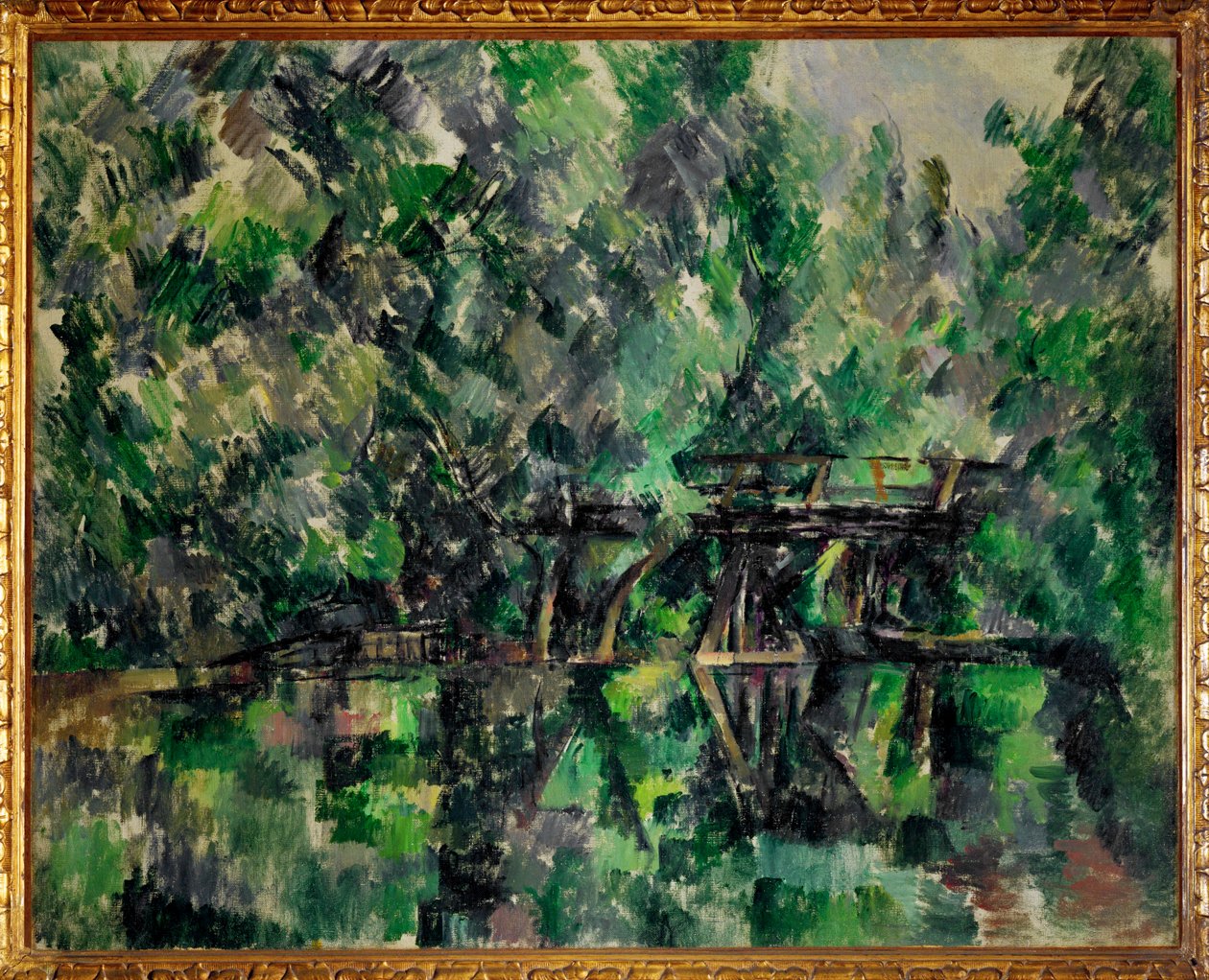 Bridge Over a Pond by Paul Cezanne