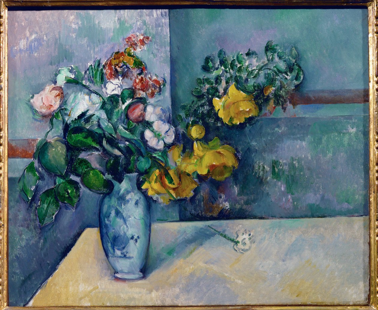 Flowers in a Vase by Paul Cezanne