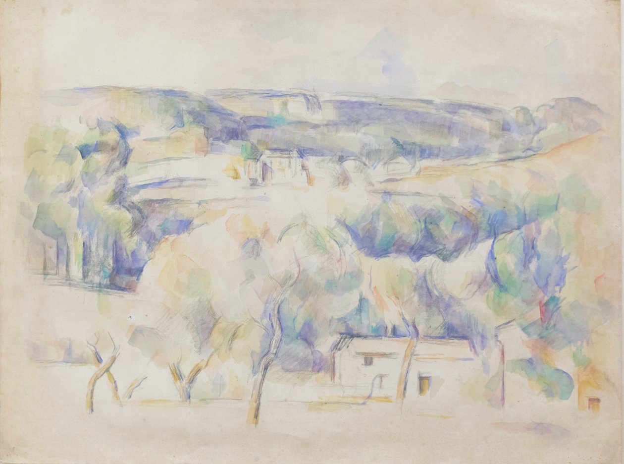 House and grove by Paul Cézanne