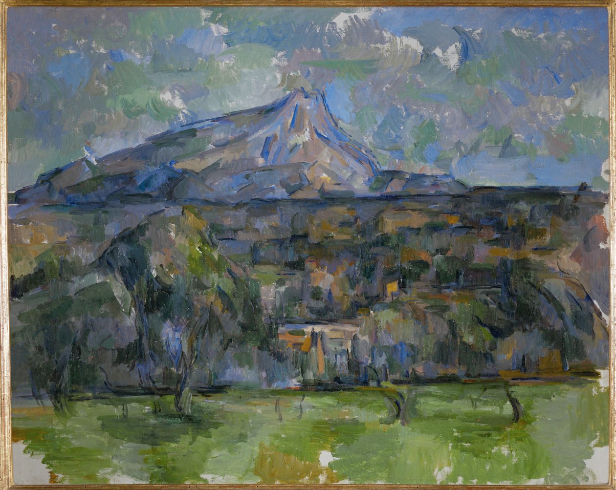The Montagne Sainte Victoire seen from Lauves by Paul Cezanne