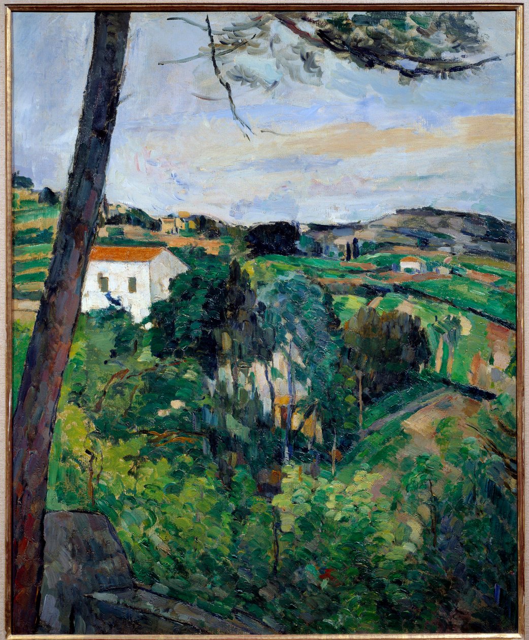 Landscape with Red Roofs or Pine at l