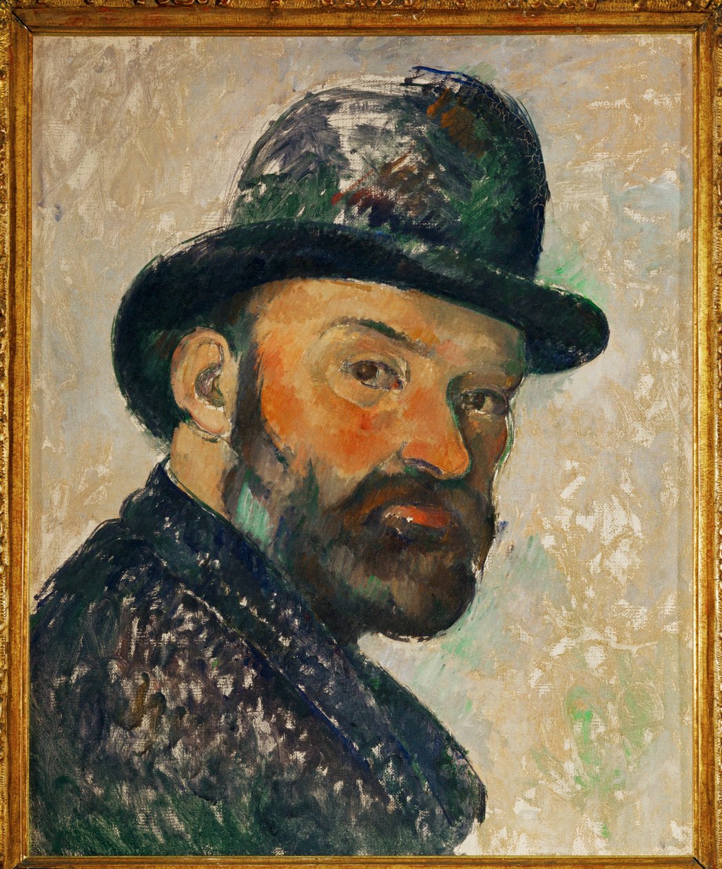 Self-Portrait with Bowler Hat by Paul Cézanne