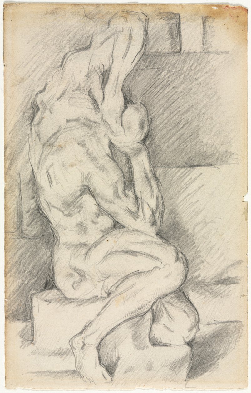 Sketch of Anatomical Sculpture (recto) by Paul Cézanne