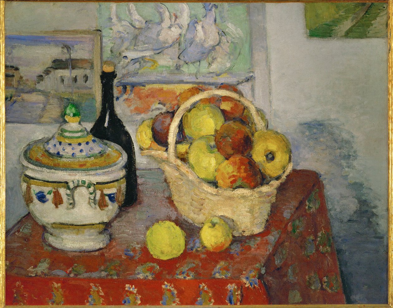 Still Life with Soup Bowl by Paul Cezanne