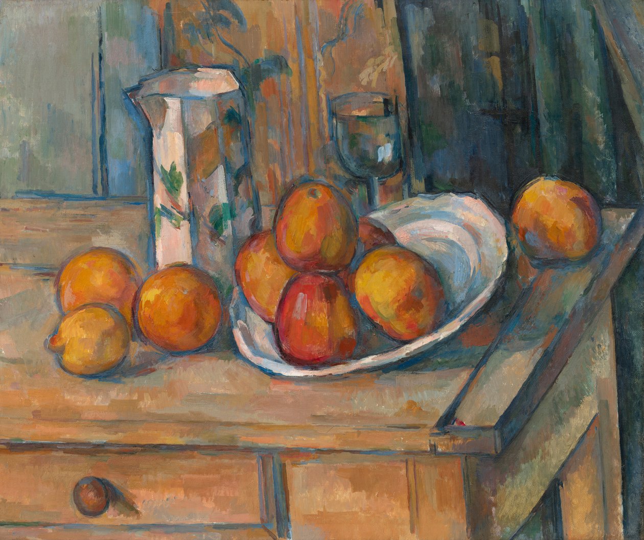 Still Life with Milk Jug and Fruit by Paul Cézanne