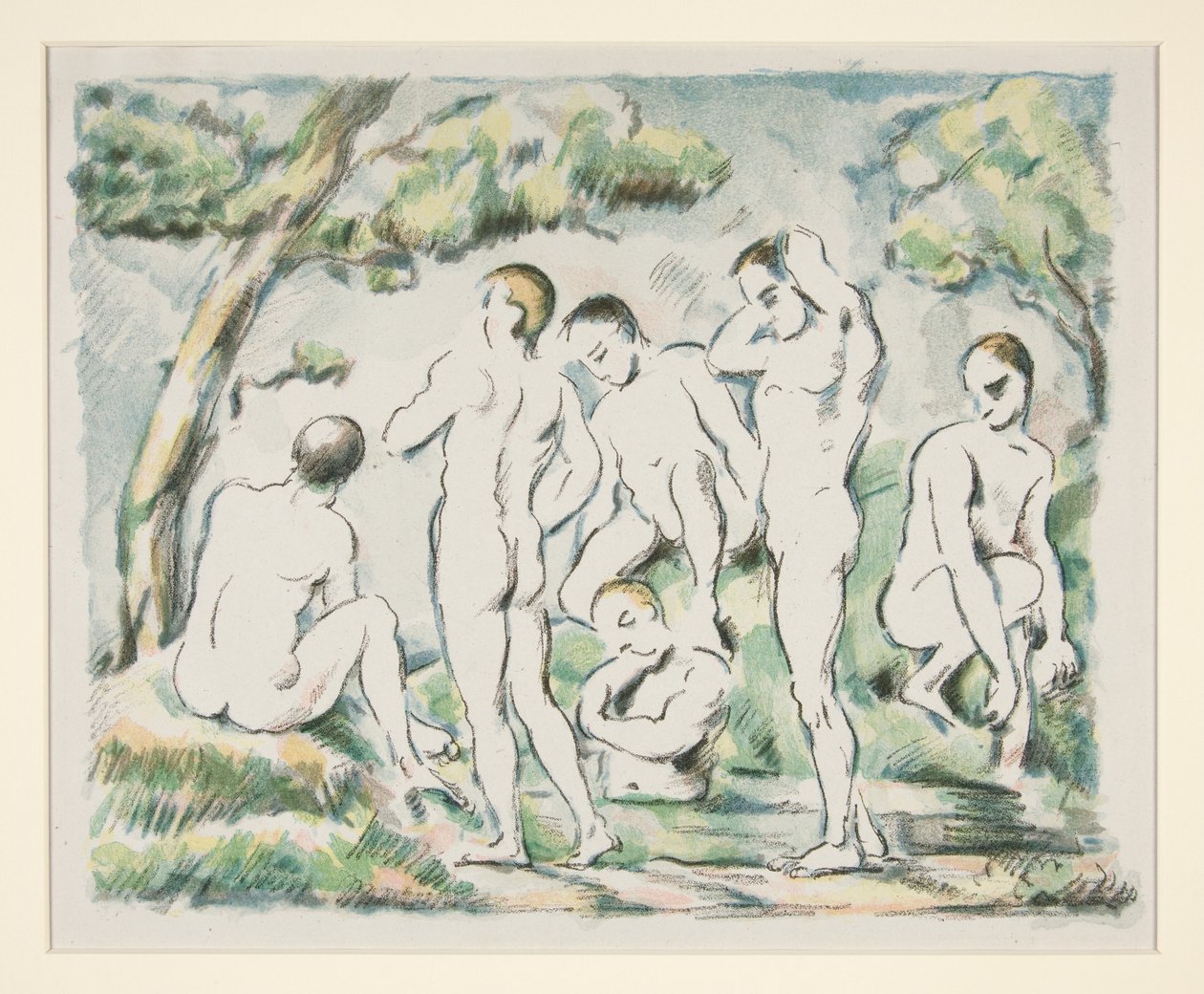 The Bathers (small version) by Paul Cézanne