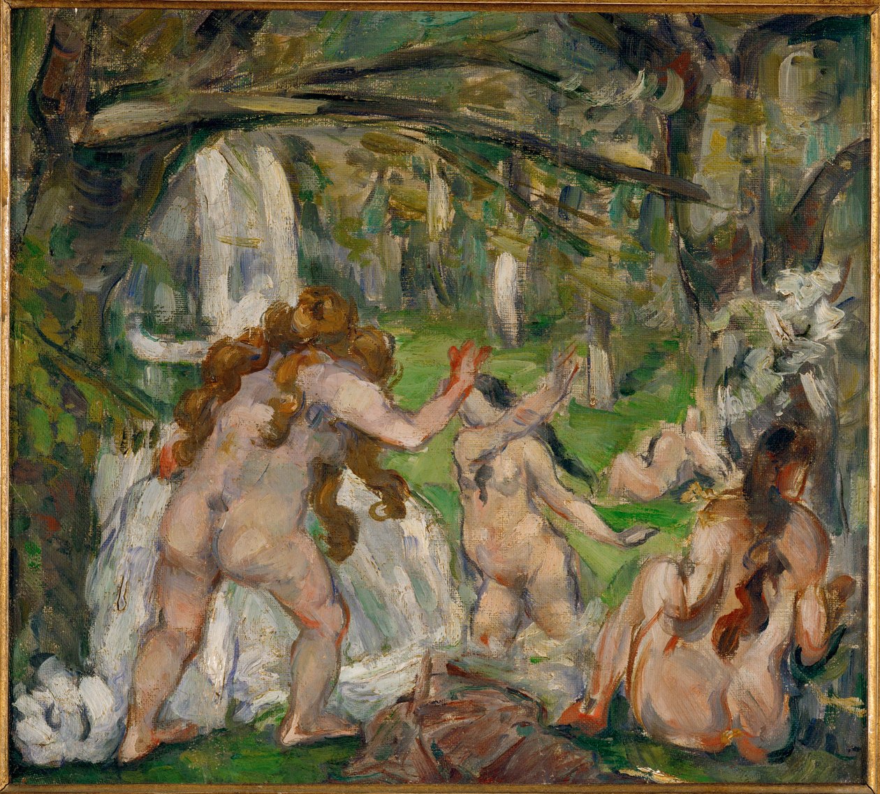 Three Bathers by Paul Cezanne