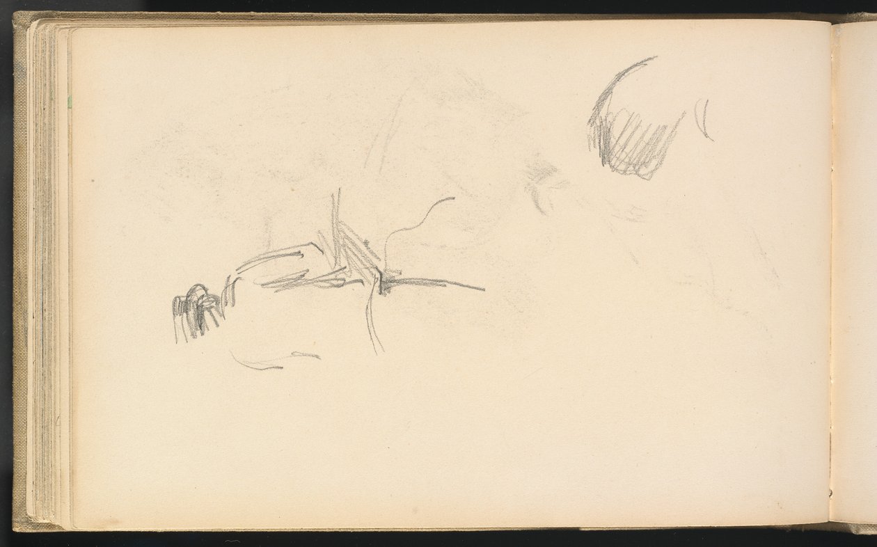 A Man Seen from Behind by Paul Cézanne