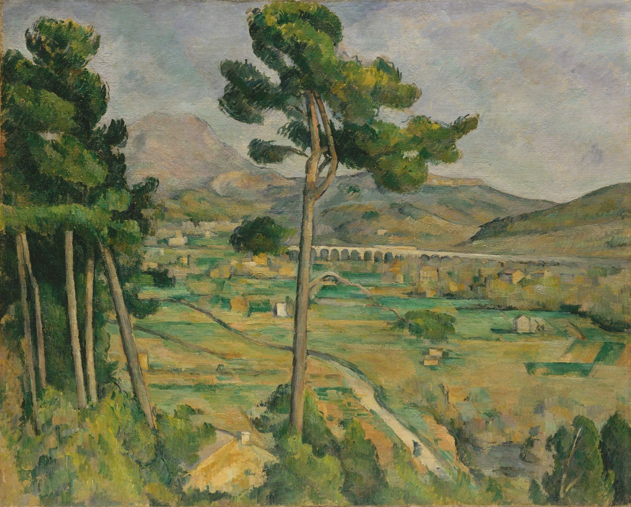 Mont Sainte-Victoire and the Viaduct of the Arc River Valley by Paul Cézanne