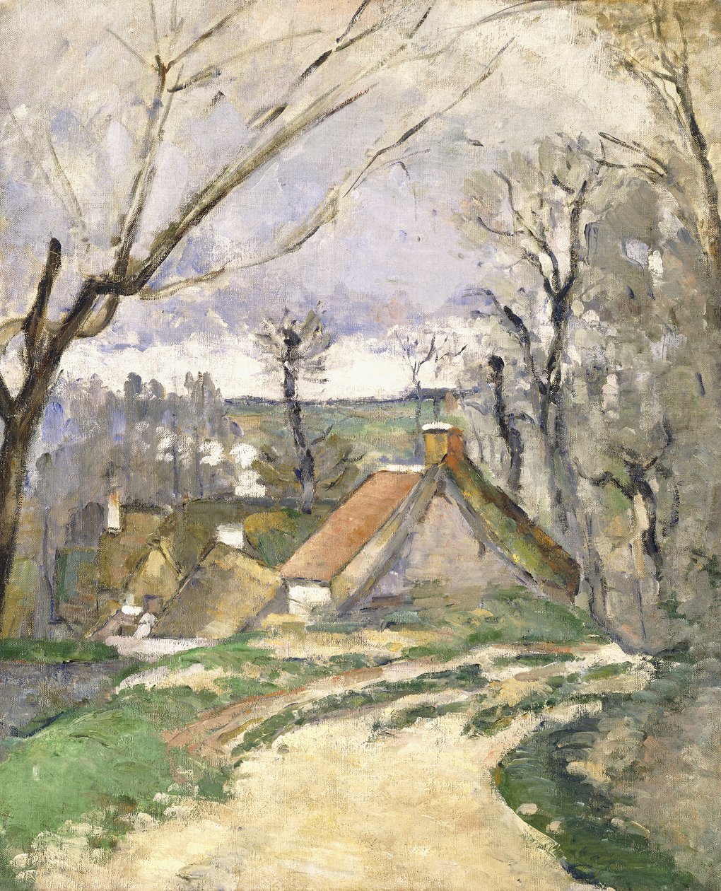 The Cottages of Auvers by Paul Cézanne
