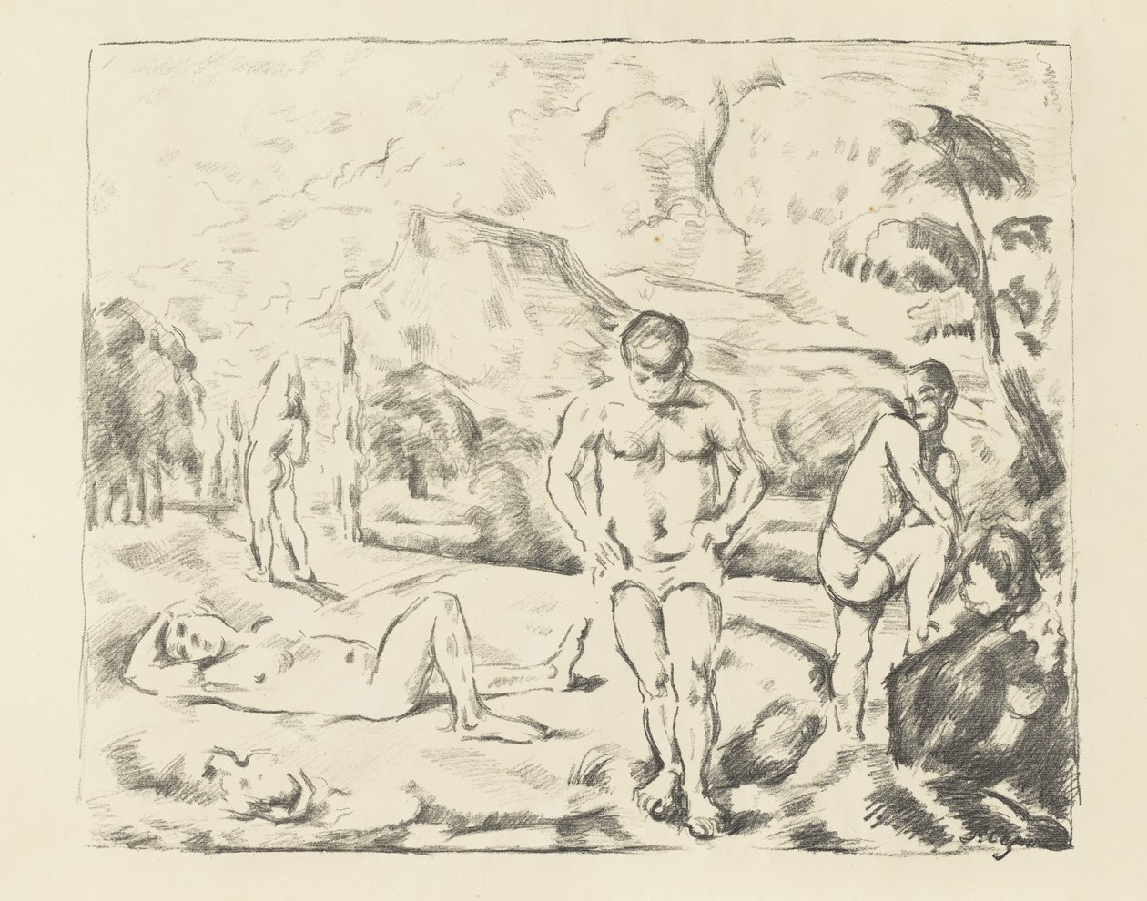 The Large Bathers, 1896-97 by Paul Cézanne