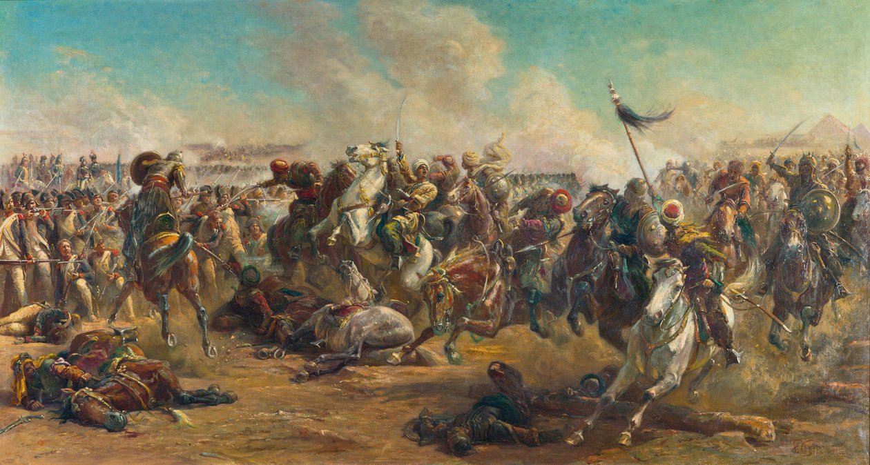 The Battle of the Pyramids by Paul Dominique Philippoteaux