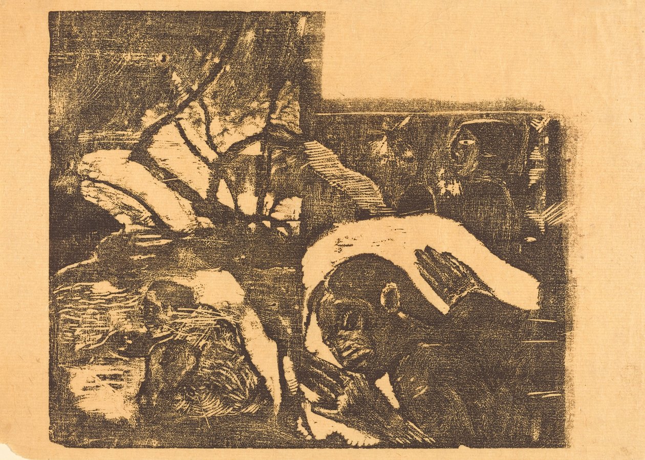 A Maori Woman in a Forest; Manao Tupapau (She is Haunted by a Spirit) by Paul Gauguin
