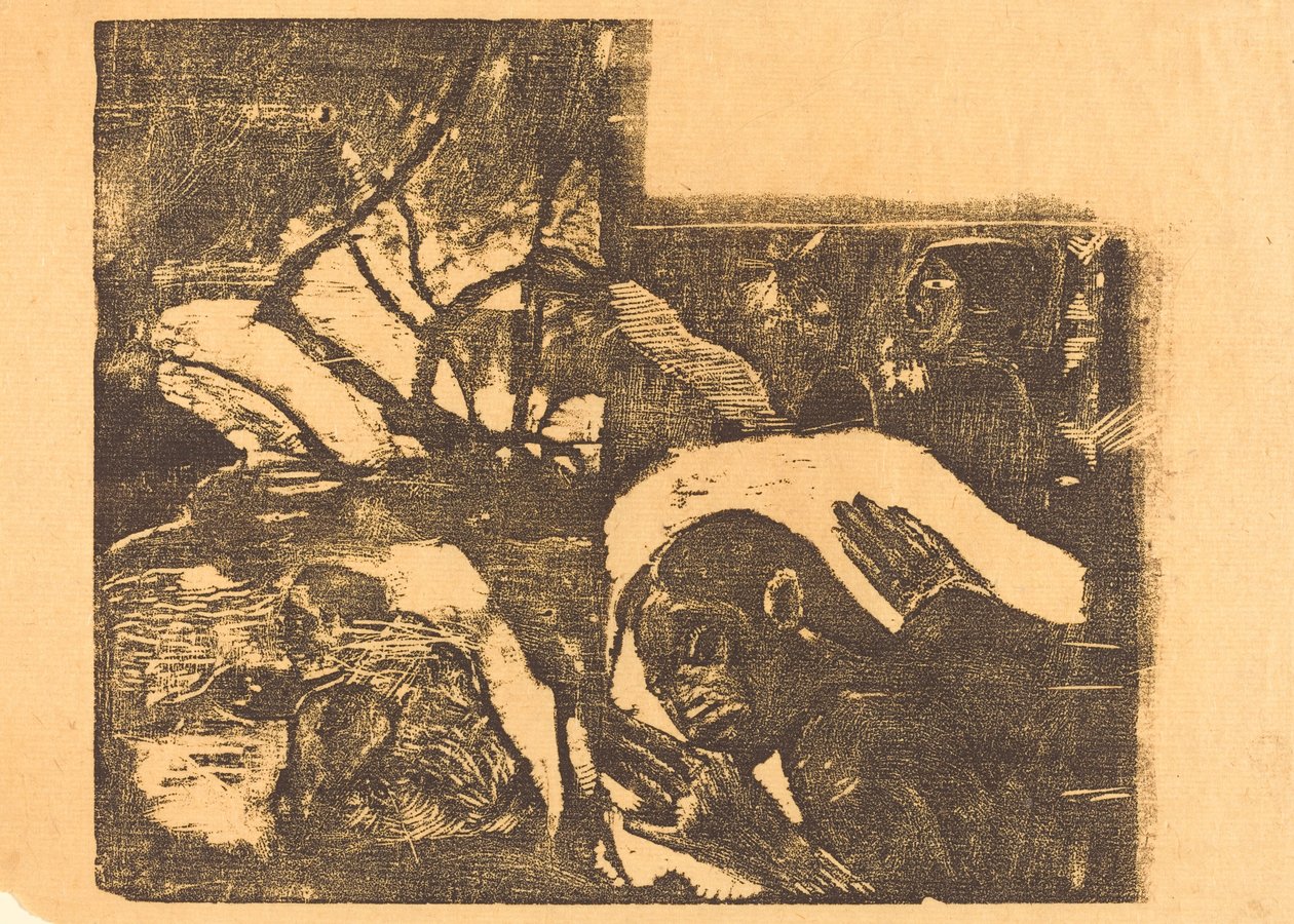 A Maori Woman in a Forest, Manao Tupapau She is Haunted by a Spirit by Paul Gauguin