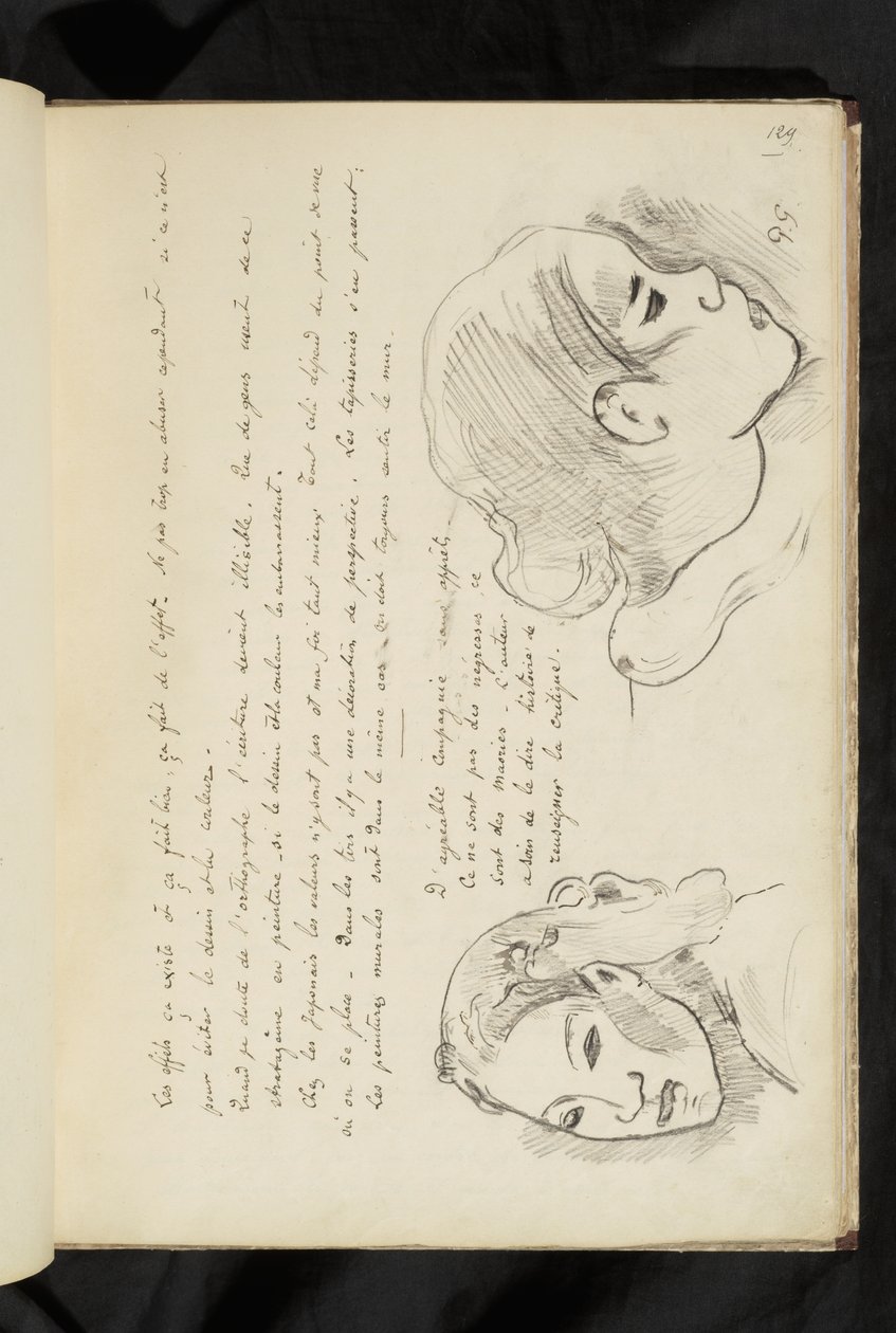 Before and After - text and two drawings of a girl