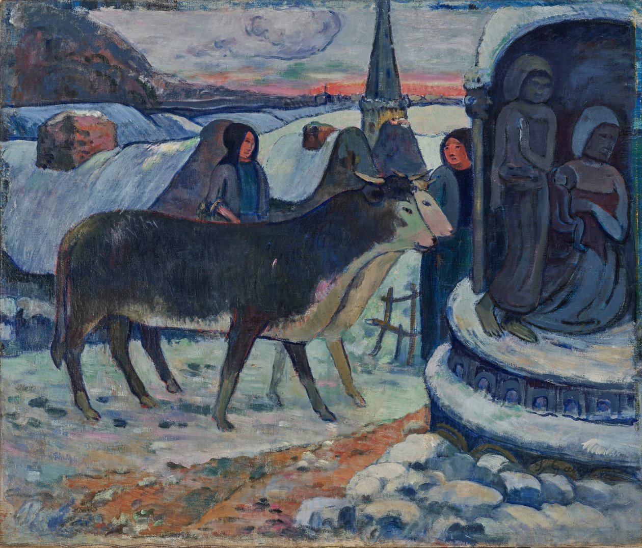 Christmas Night (The Blessing of the Oxen) by Paul Gauguin