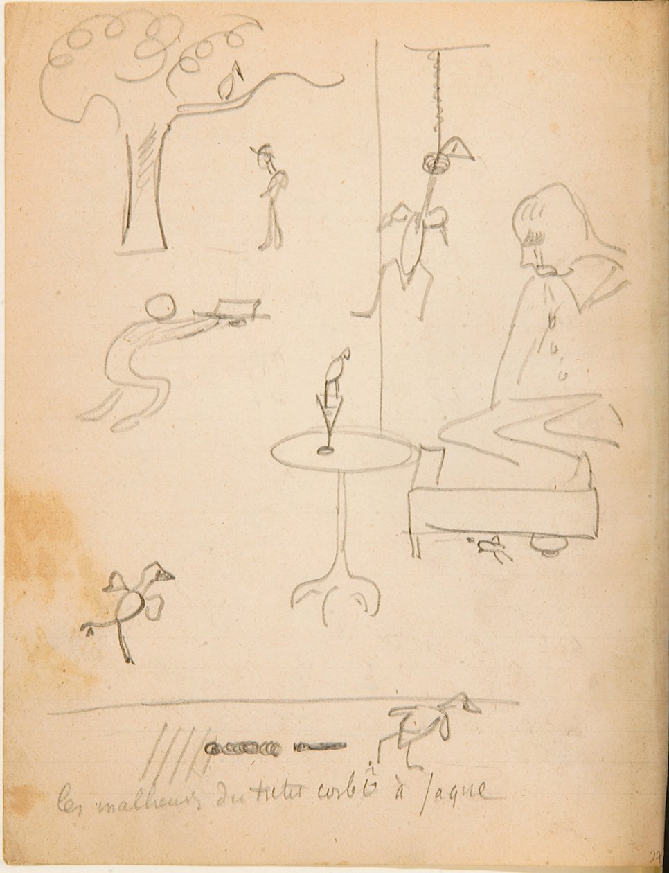 Drawing from an Album of Drawings Produced for the Young Jacques Bousquet