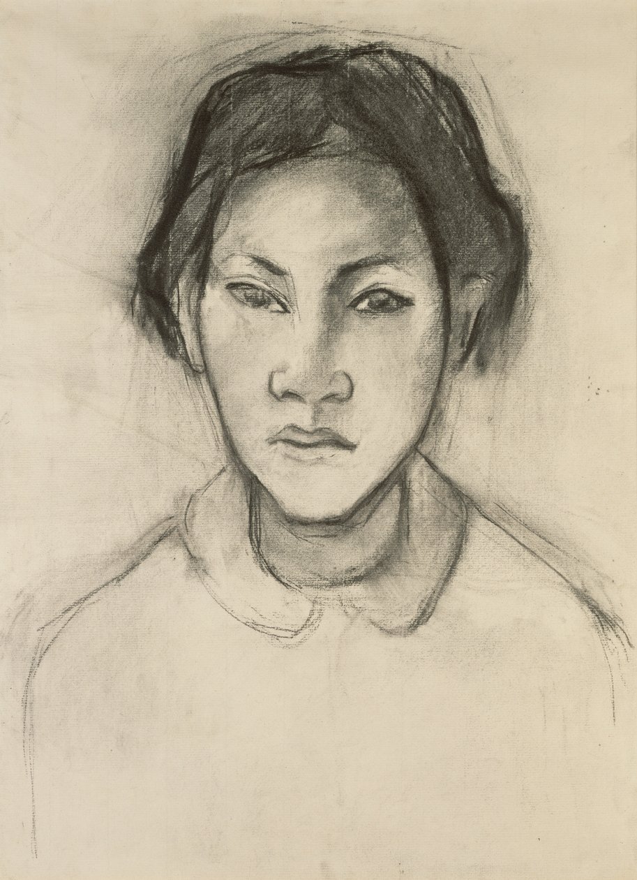Head of a Tahitian Woman by Paul Gauguin