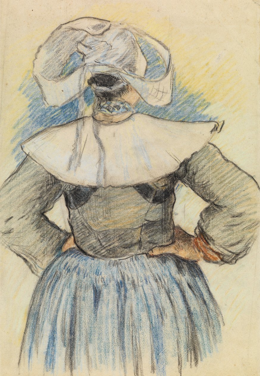 The Breton Woman, Pont-Aven by Paul Gauguin