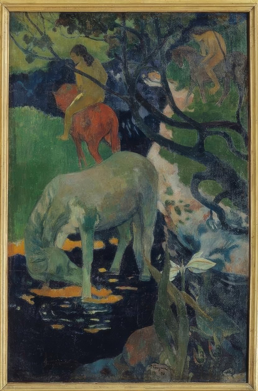 The White Horse by Paul Gauguin