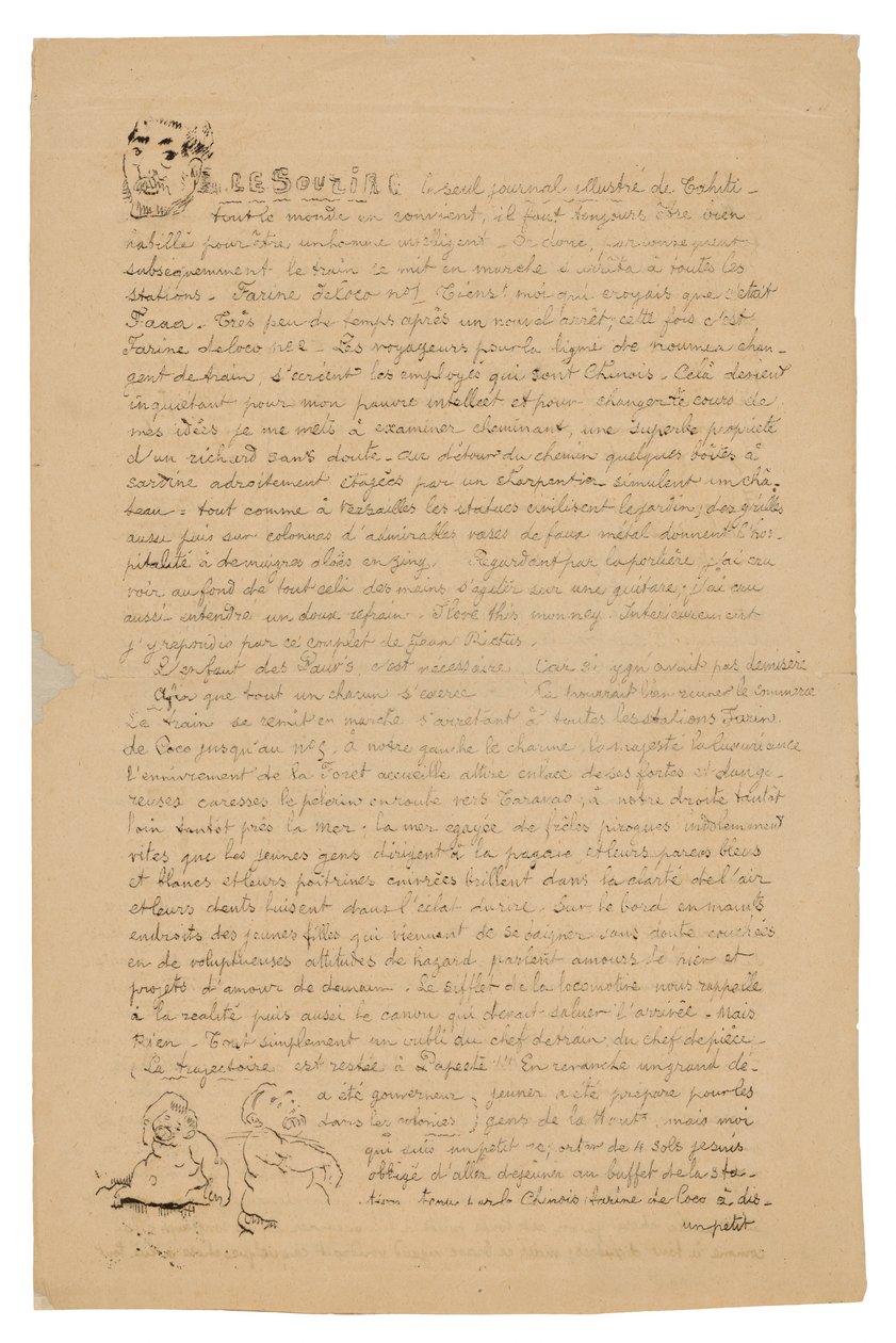 The Smile: Serious Journal, Aug. 21, 1899 by Paul Gauguin