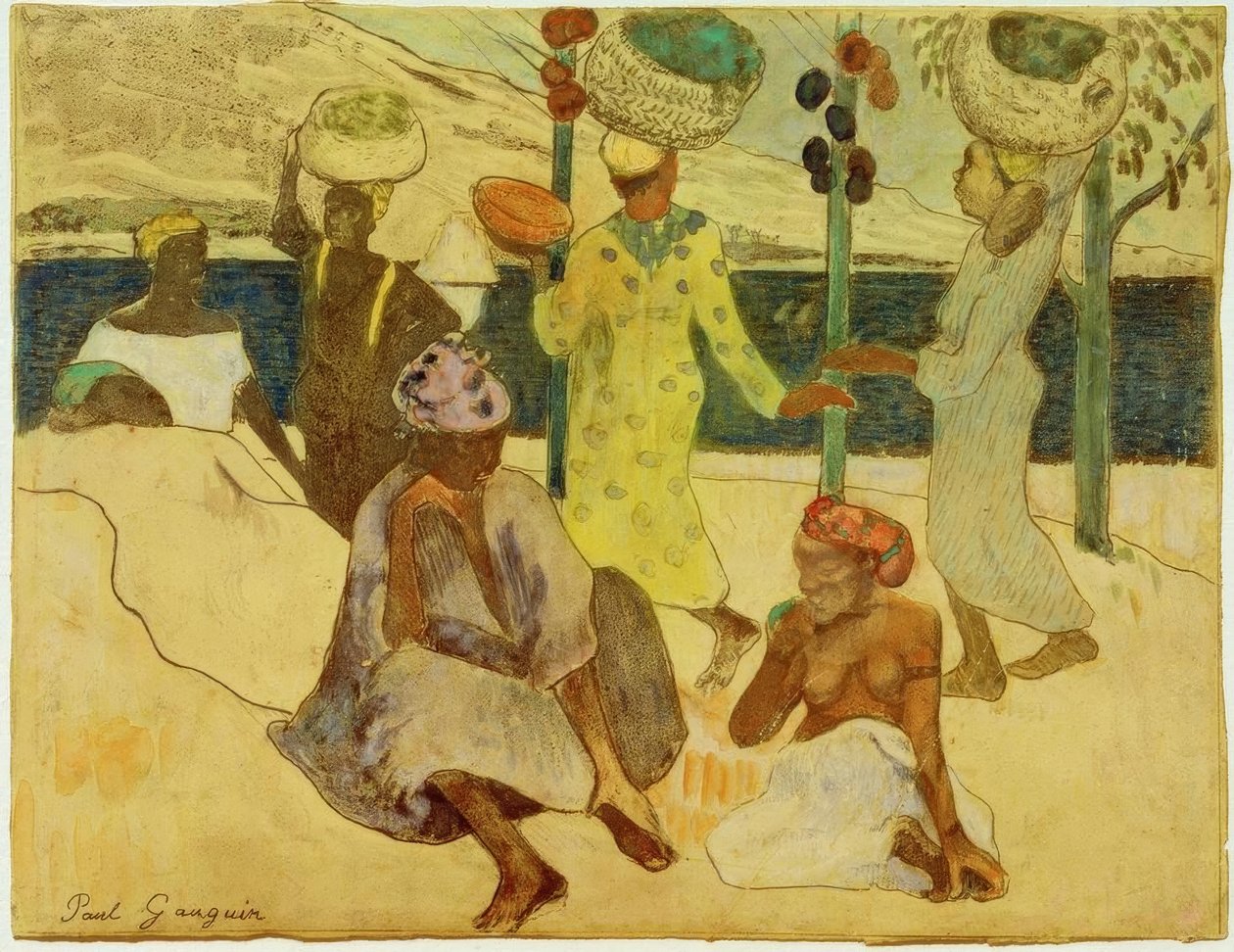 The Cicadas and the Ants by Paul Gauguin