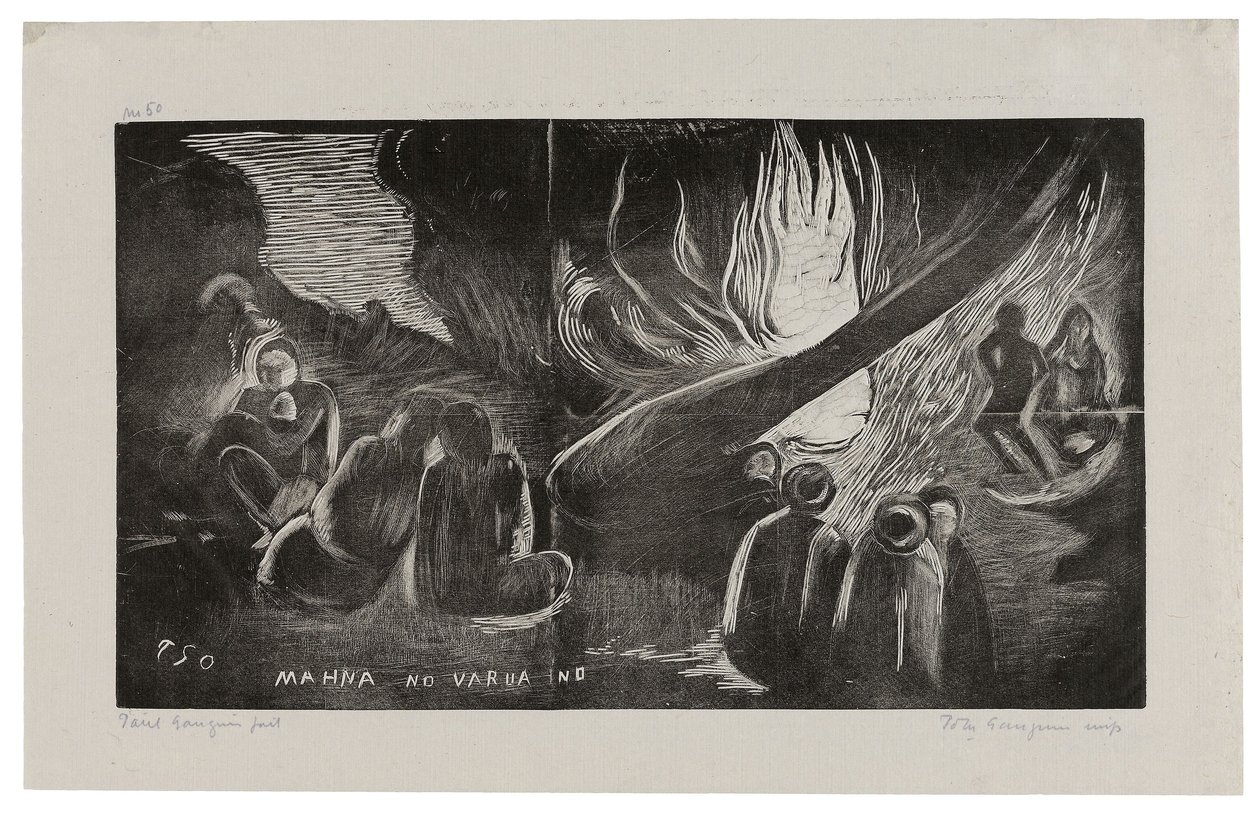 Mahna no Varua Ino (The Devil Speaks), from the Noa Noa Suite by Paul Gauguin