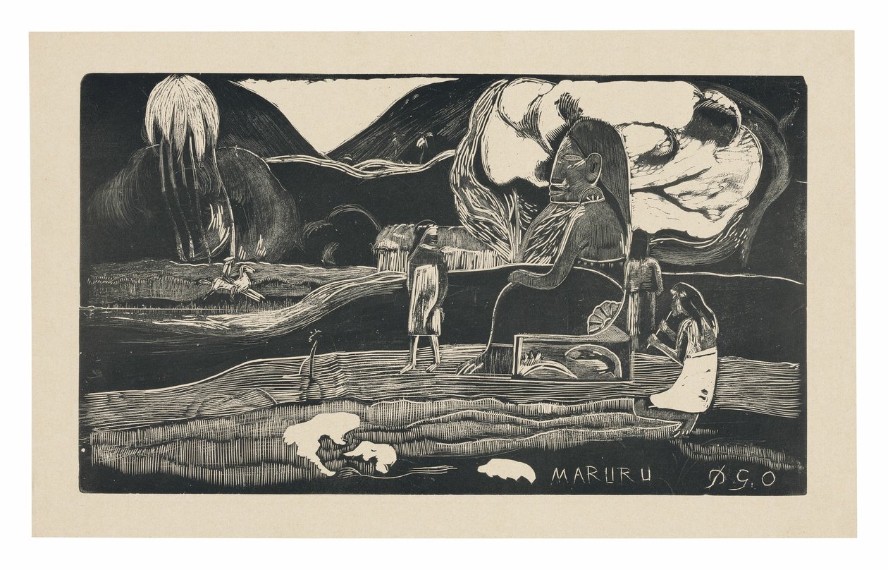 Maruru (Offerings of Gratitude), from the Noa Noa Suite by Paul Gauguin