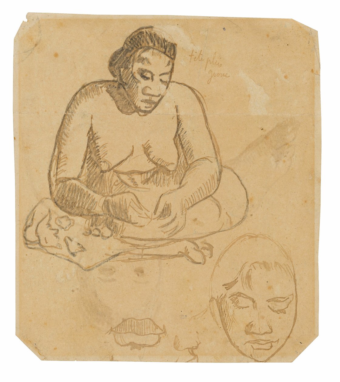 Seated Tahitian Woman; Standing Tahitian Woman by Paul Gauguin