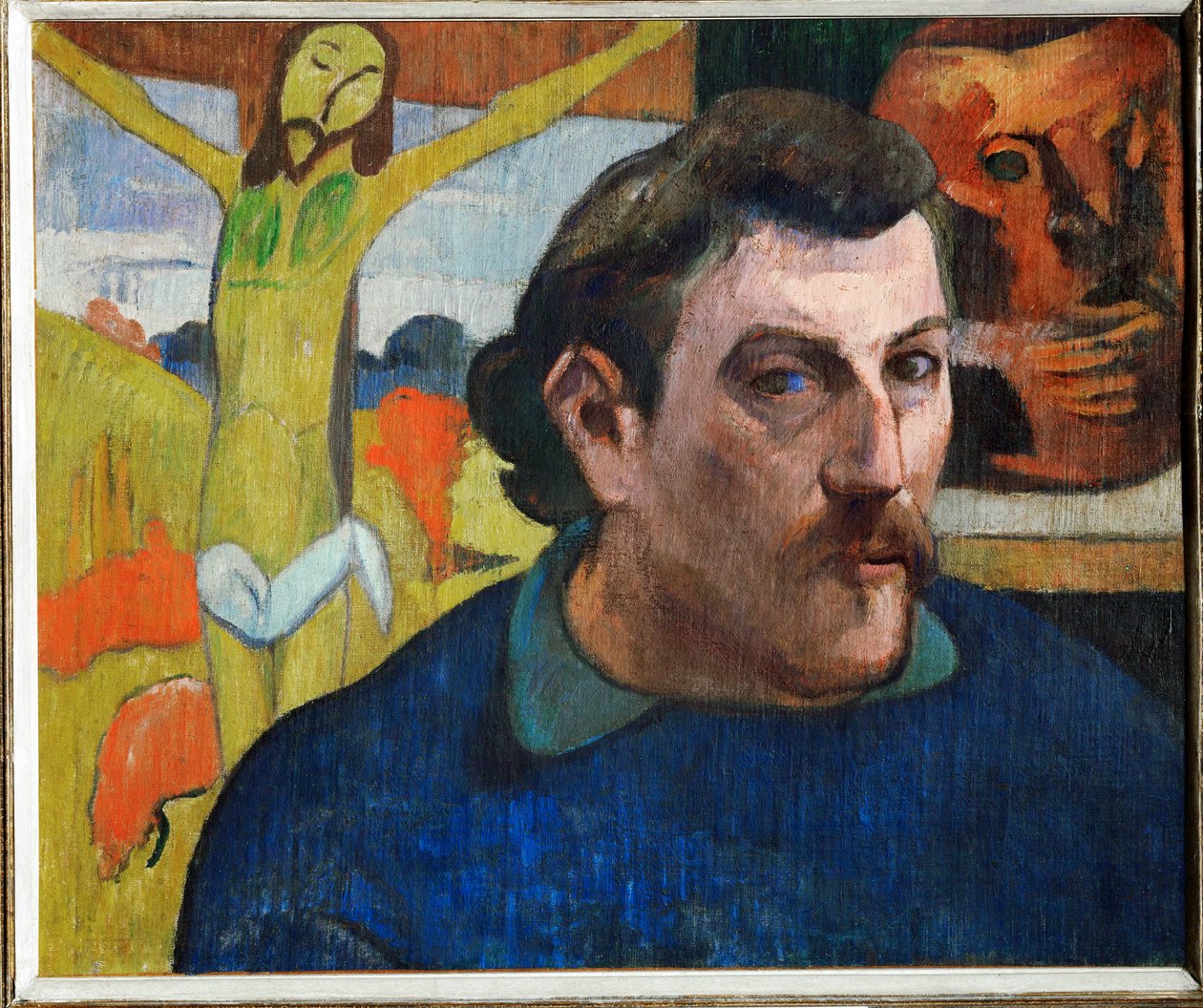 Self-Portrait with Yellow Christ by Paul Gauguin