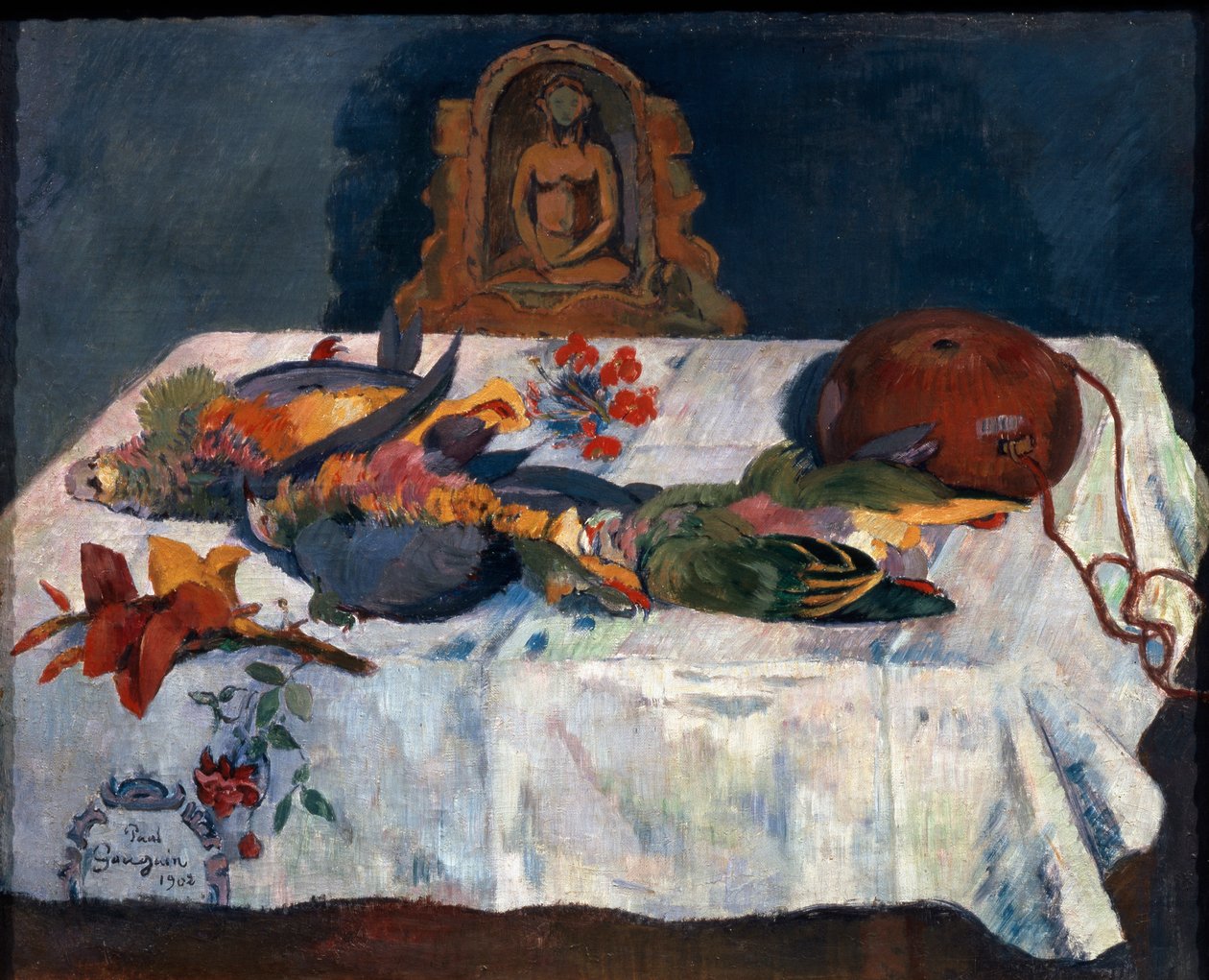 Still Life with Parrots by Paul Gauguin