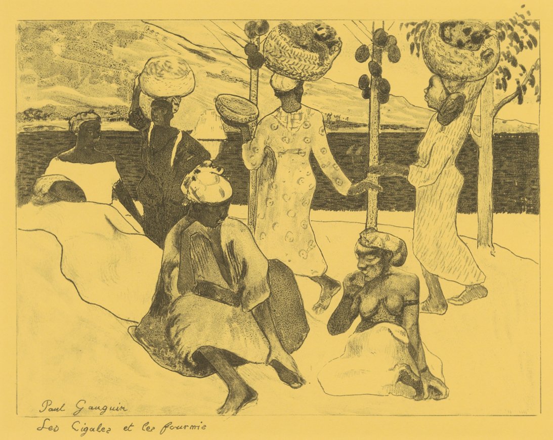 The Grasshoppers and the Ants: A Souvenir of Martinique, from the Volpini Suite, 1889 by Paul Gauguin