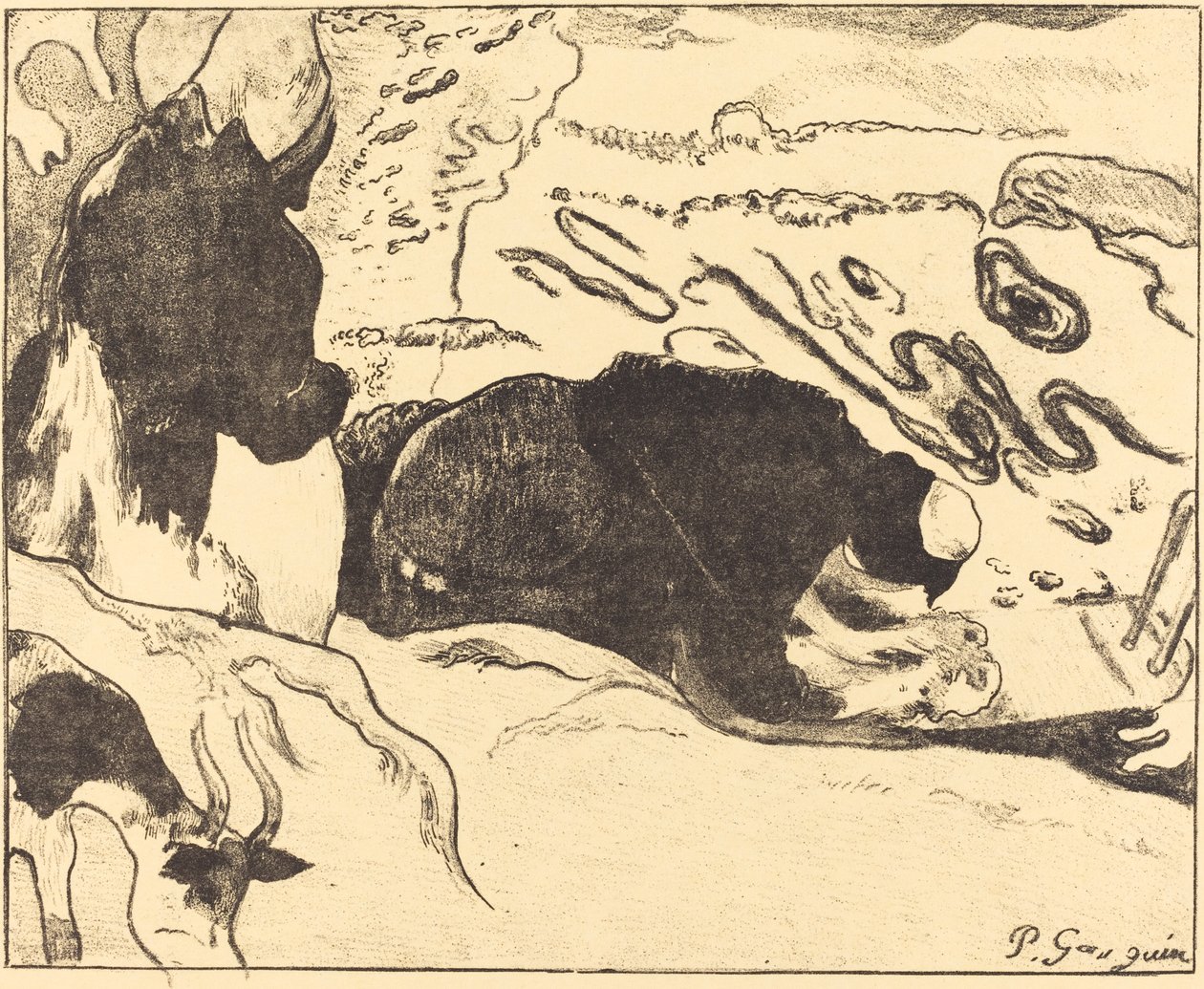 The Washerwomen by Paul Gauguin