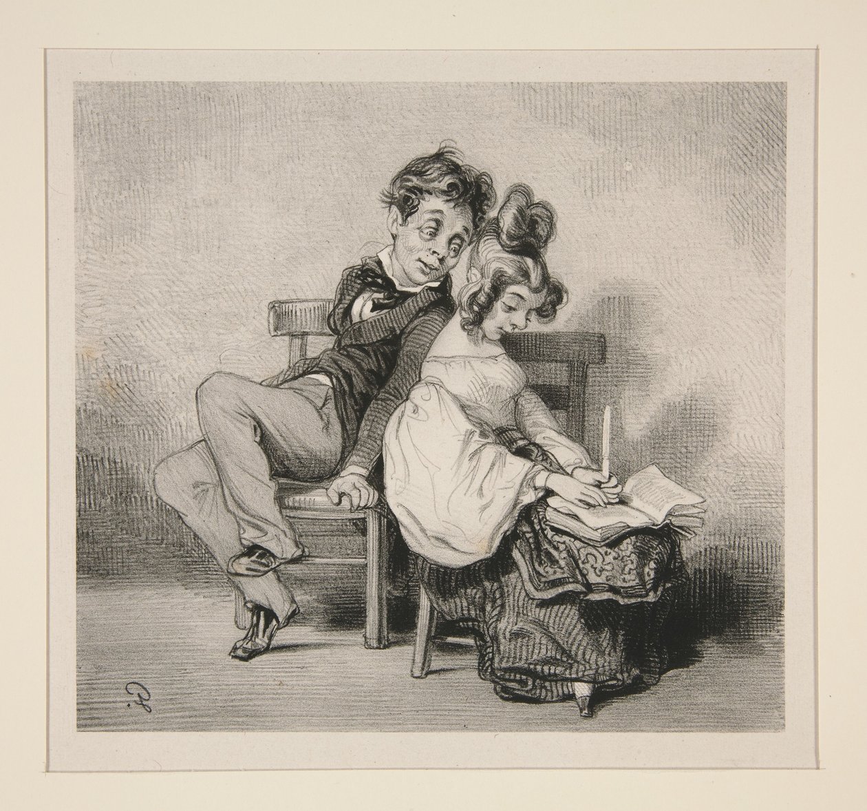 (Sweet Conversation) by Paul Gavarni