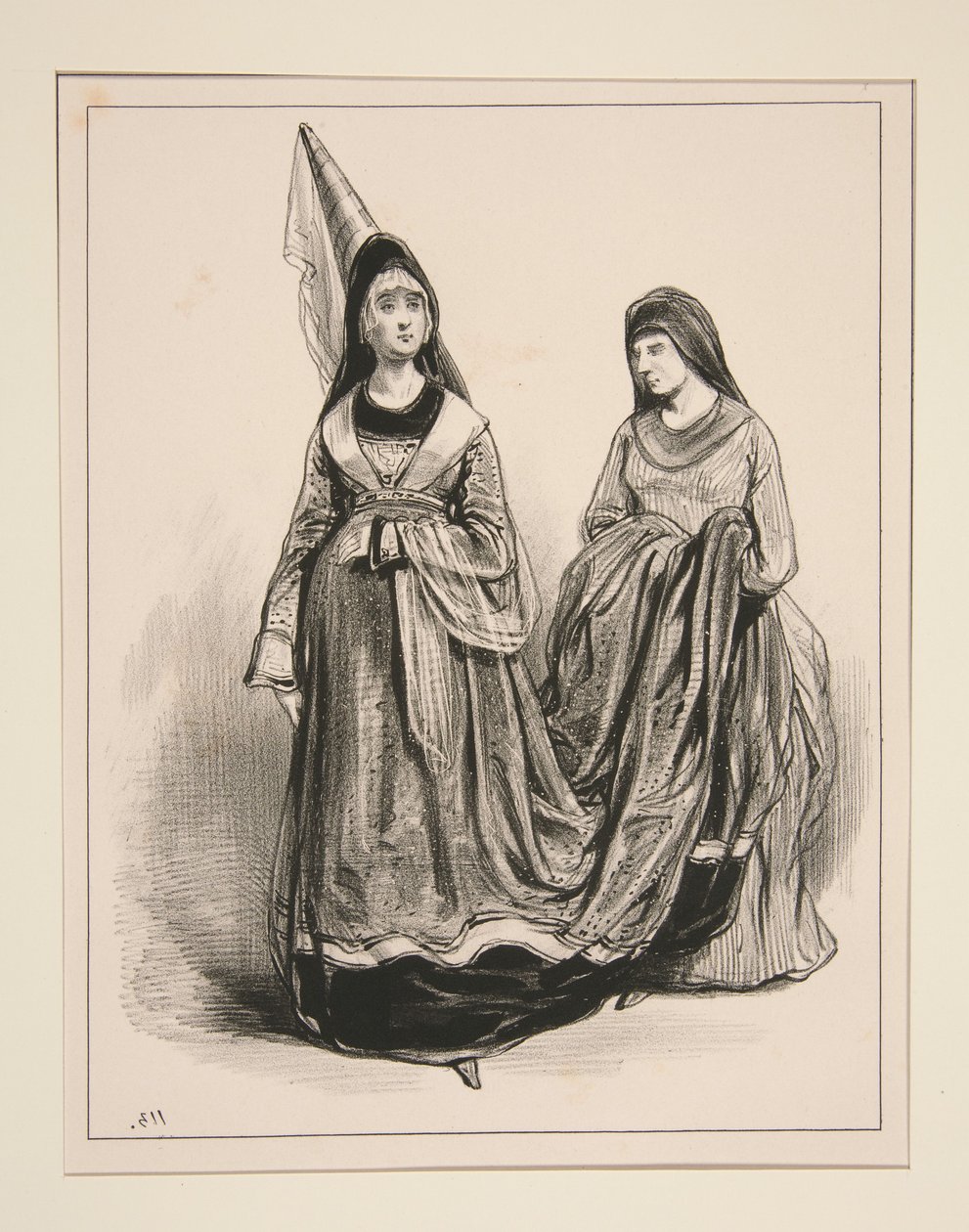 1400. Ladies of Paris. by Paul Gavarni