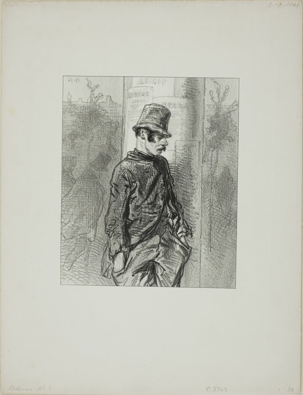 Bohemians: On the Road to the Assizes Court by Paul Gavarni