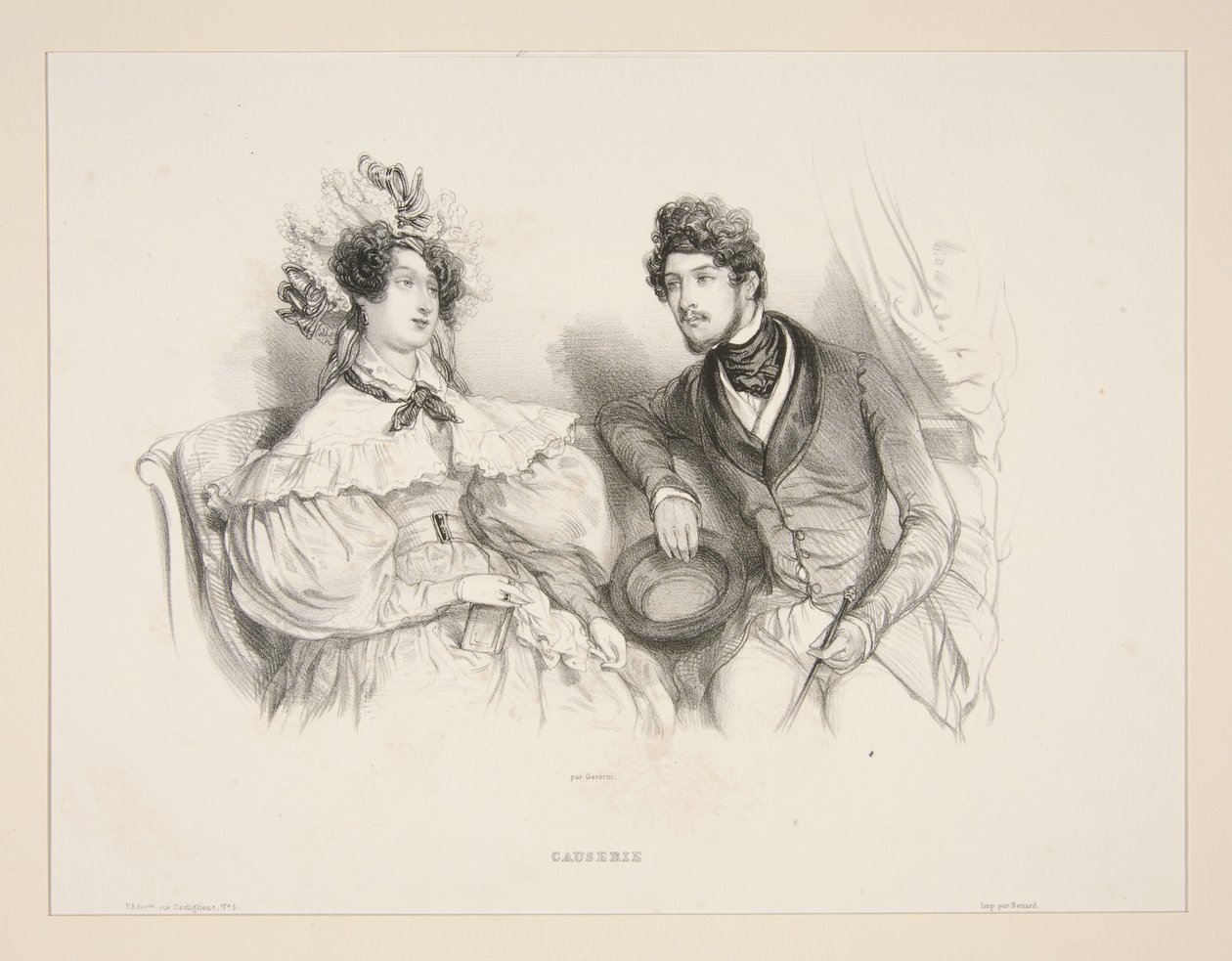 Conversation by Paul Gavarni