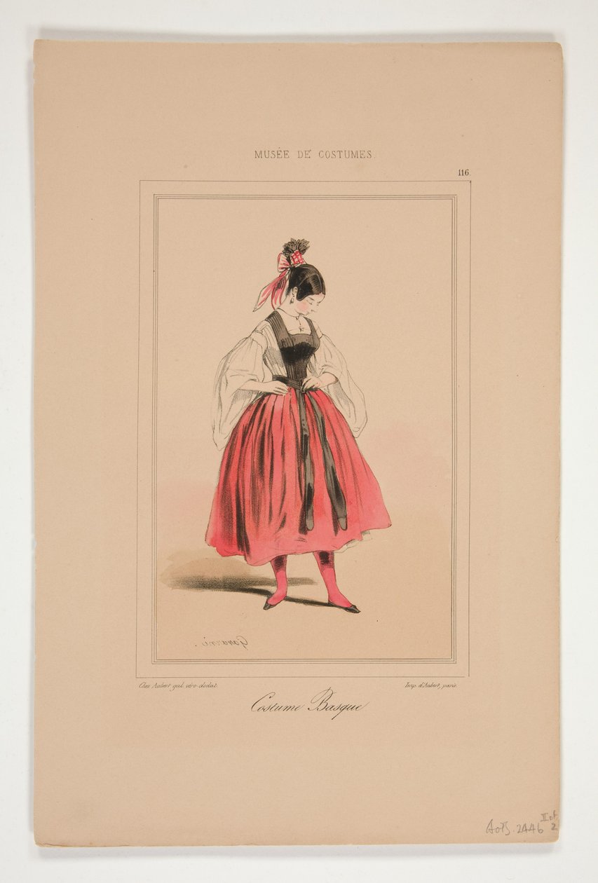 Basque Costume by Paul Gavarni
