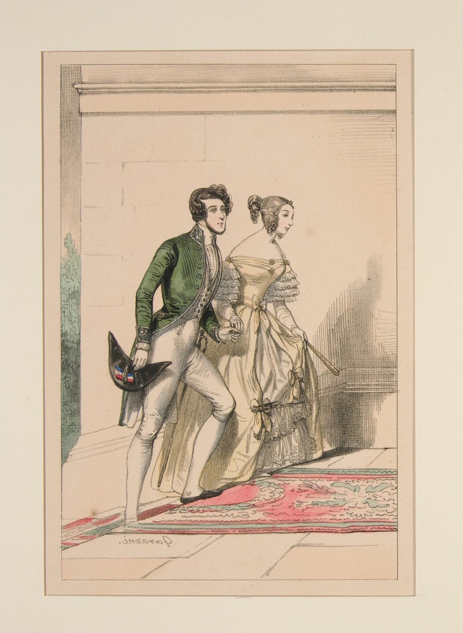 Court Costume 1837, ... by Paul Gavarni