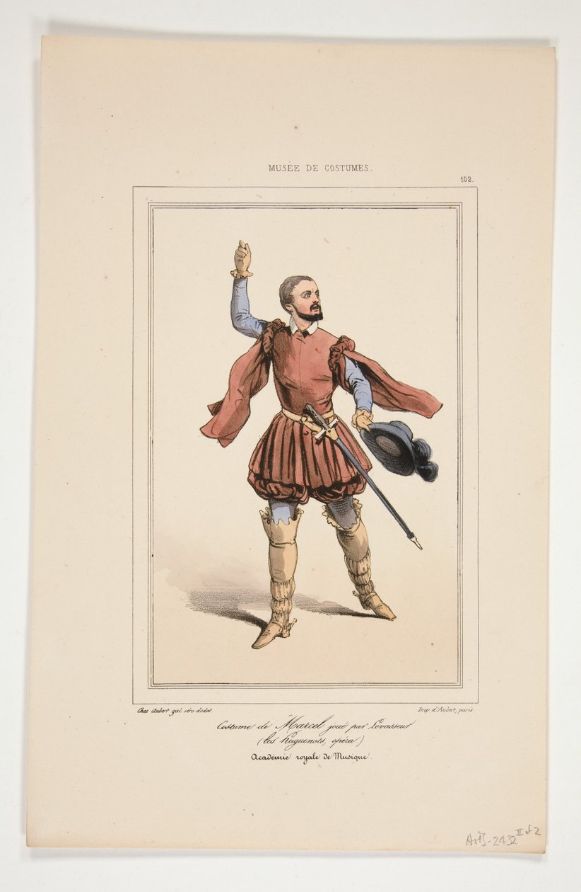 Costume of Marcel, played by Levasseur by Paul Gavarni