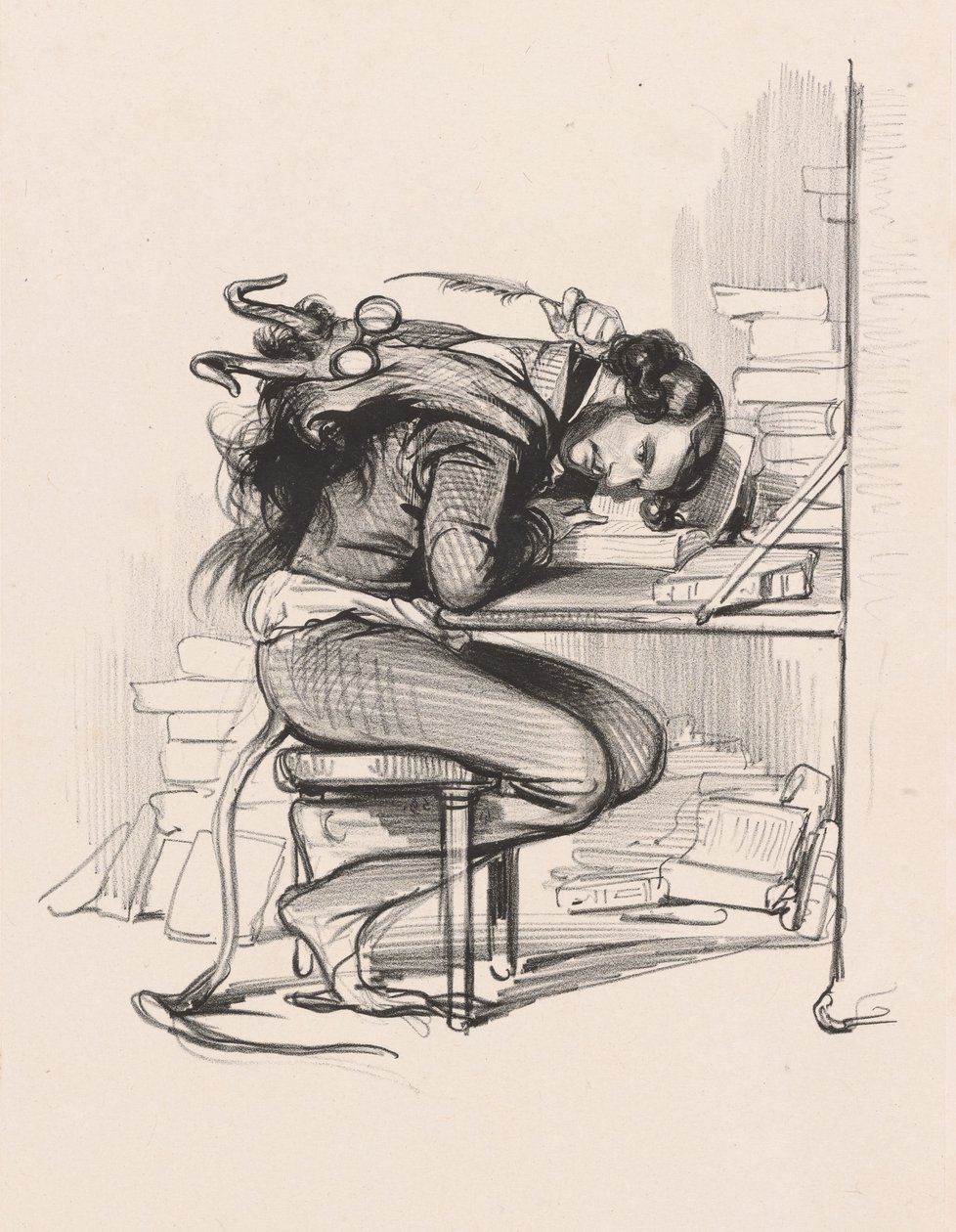 Emile Forgues, Old-Nick by Paul Gavarni