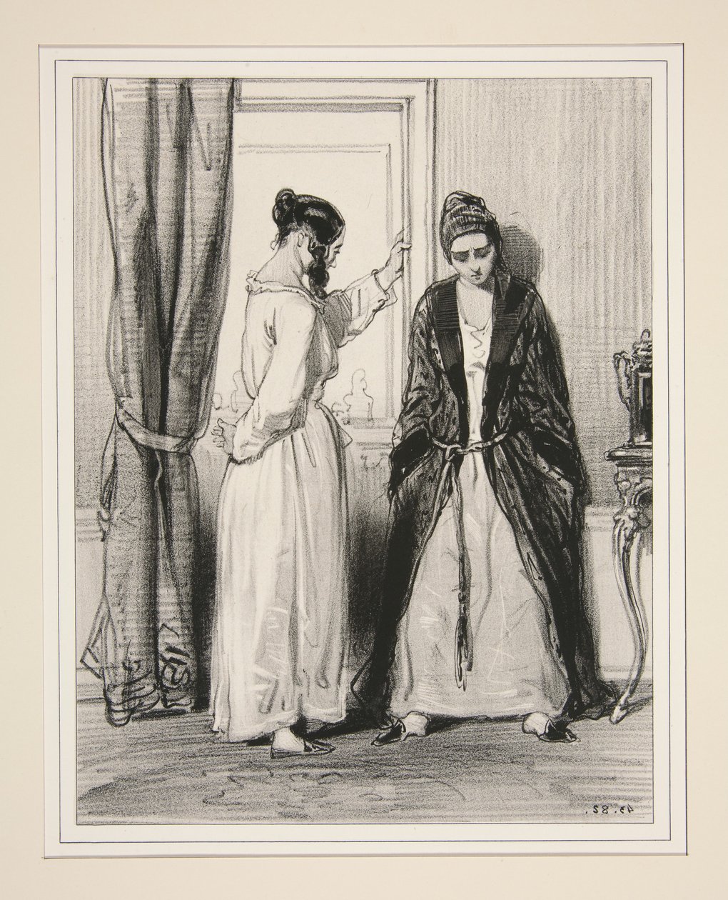 And the gentleman from yesterday?... - I wrote to that boor this morning!... by Paul Gavarni