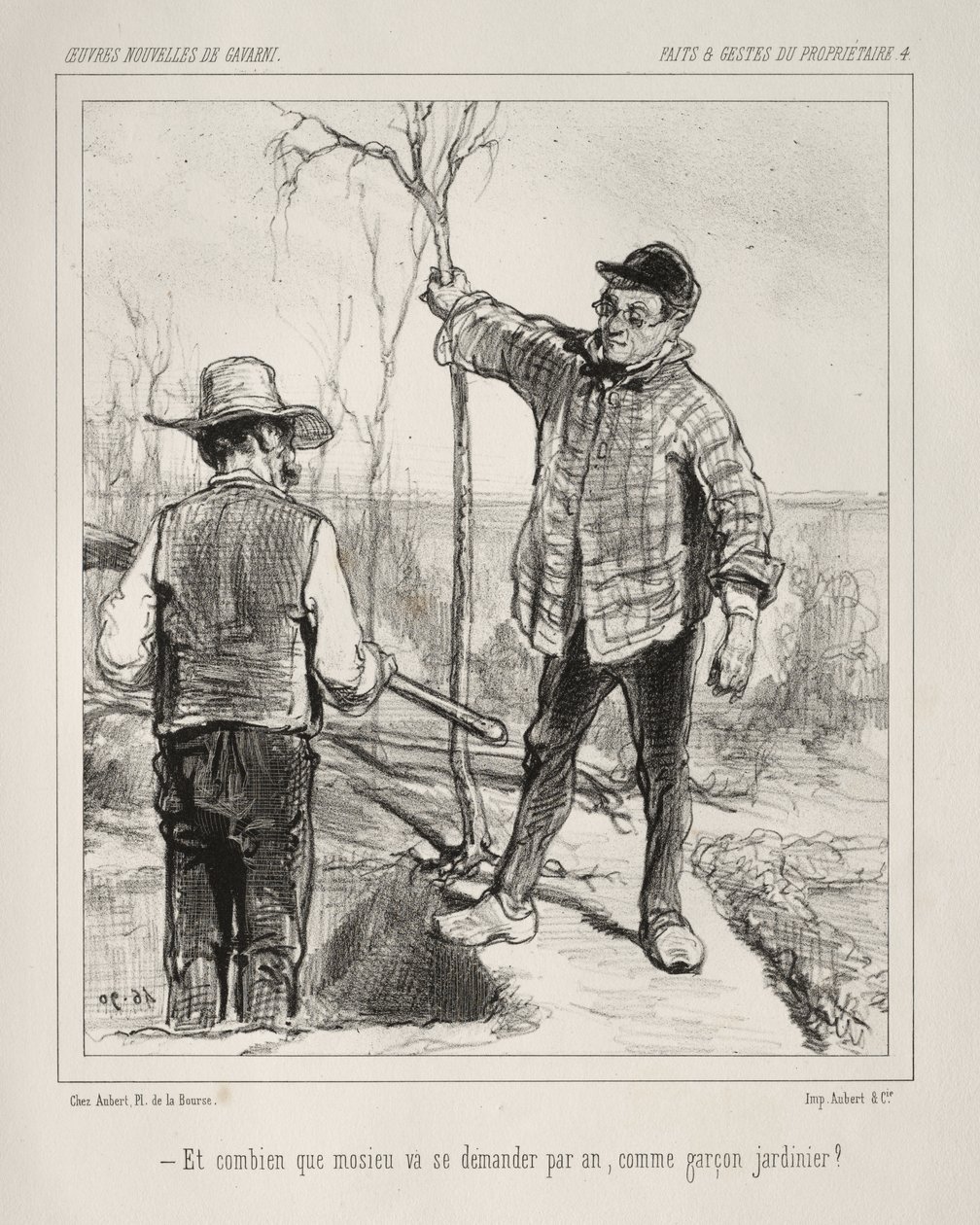 Faite et Gestes du Propriétaire by Paul Gavarni