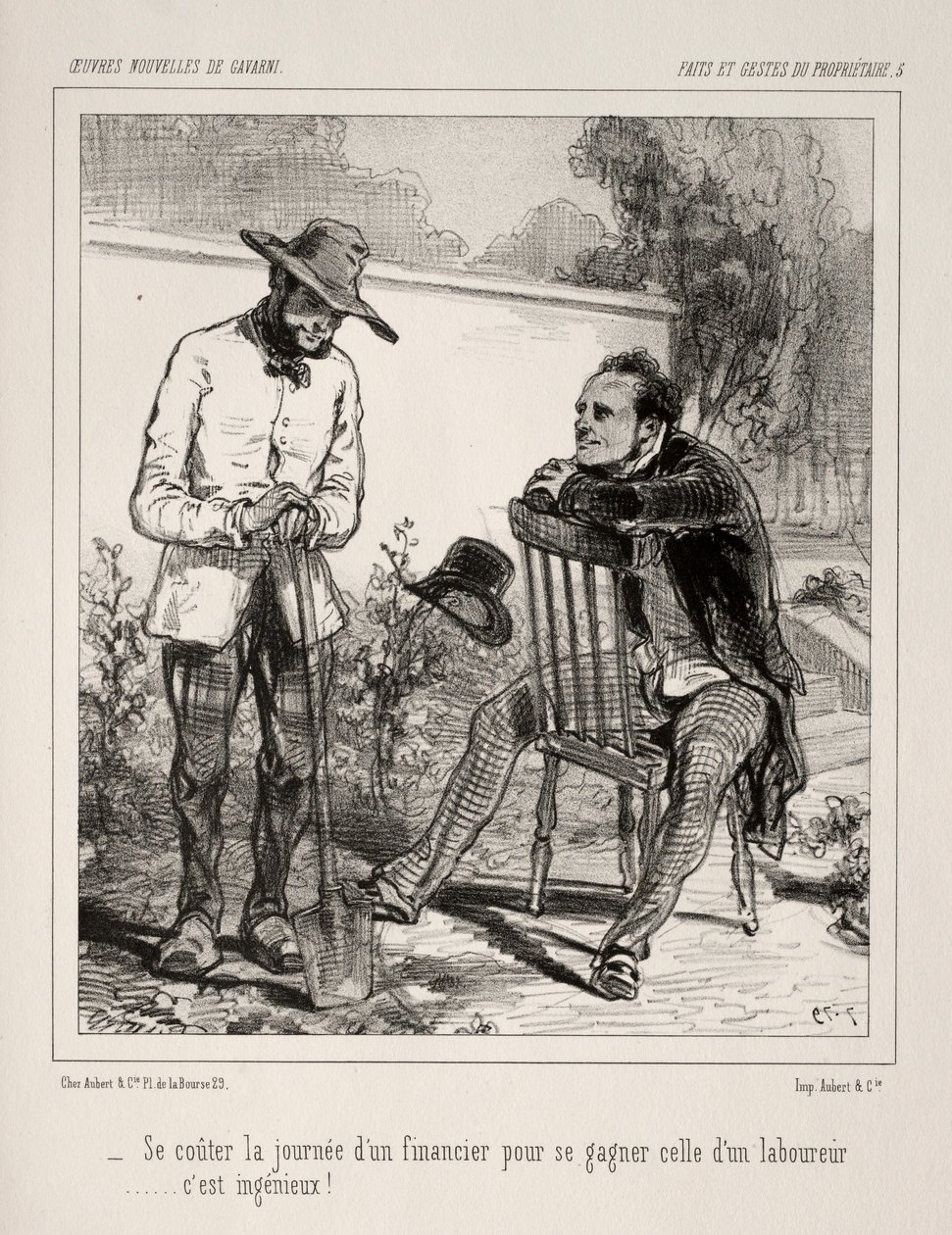Faite et Gestes du Propriétaire by Paul Gavarni