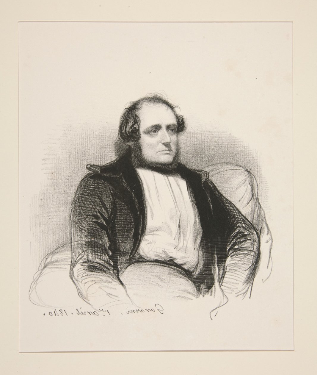 Henri Monnier by Paul Gavarni