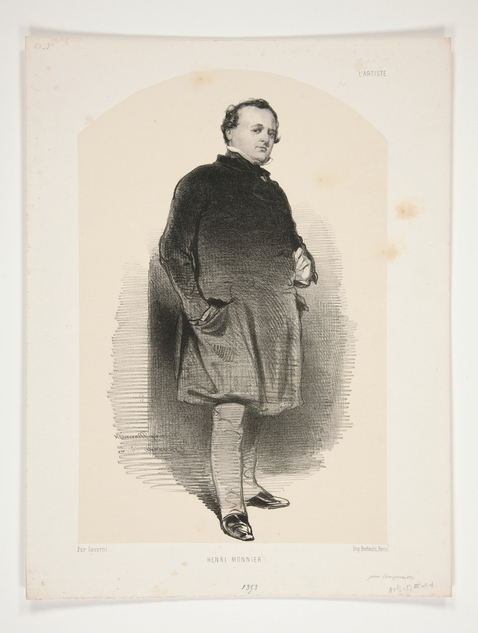 Henri Monnier by Paul Gavarni